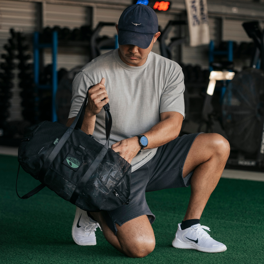 Mesh Duffle Bag - Black