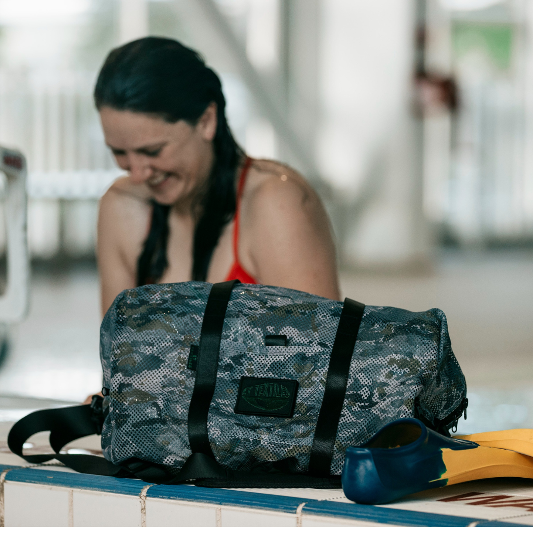 Mesh Duffle Bag - Navy